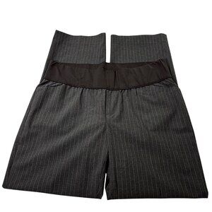 Gap Maternity‎ Perfect Trouser Gray Stripe NEW 8 Regular